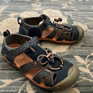KEEN Seacamp Sandals - Teal & Blue - Size 3